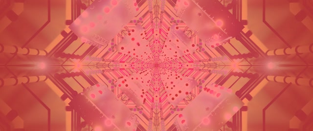 Neon Tonnel Kaleidoskoop Pienk VJLoops 2.39:1 Cinemascope 60fps Skermbespaarder