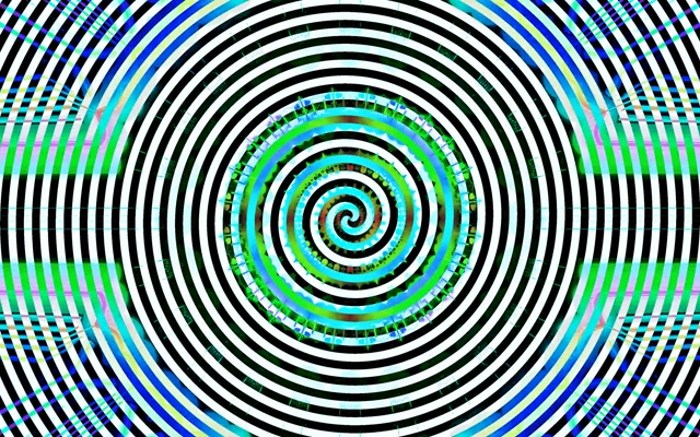 Neon Tonnel Hipnotiese Spiraal VJ Loop 60fps 16:10 MacBook Skermbewaarder