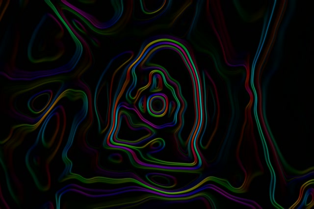 Neon Tonnel Topografiese Draai VjLoops 3:2 Surface 60fps Skermsaver