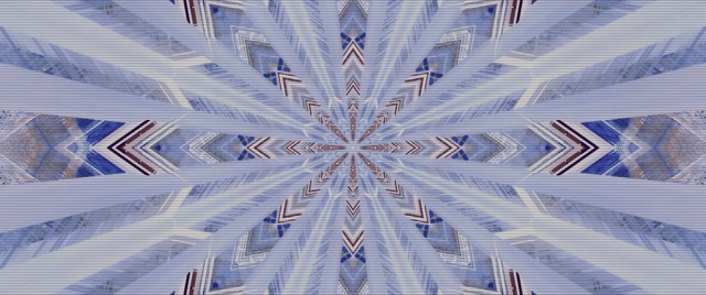 Blou Geometriese Neon Tonnel Skermbeveiliging 2.39:1 Cinemascope 60fps VJLoops