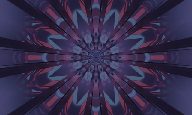 Neon Tonnel Pers Kaleidoskoop Uitbarsting VJ Loop 5:3 Wyd 60fps Skermbewaarder