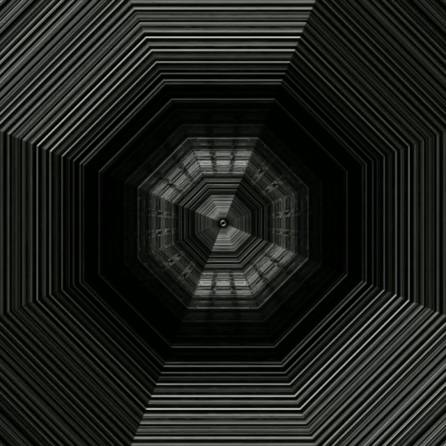 Octagonal Neon Tunnel Vortex 1:1 Square 60fps Screensaver Loop