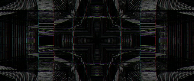 Neon Tunnel Symmetrical Grid VJ Loop 2.39:1 Cinemascope 60fps Screensaver