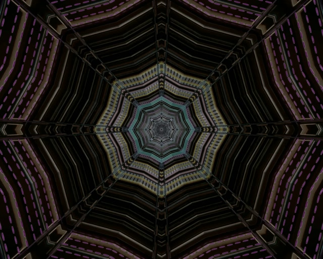 نفق نيون ثماني داكن حافظة شاشة 5:4 صناعي 60fps VJ Loop