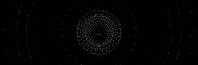 Neon Tunnel Concentric Triangle Vortex 3:1 Ultrawide 60fps Screensaver VJ Loop