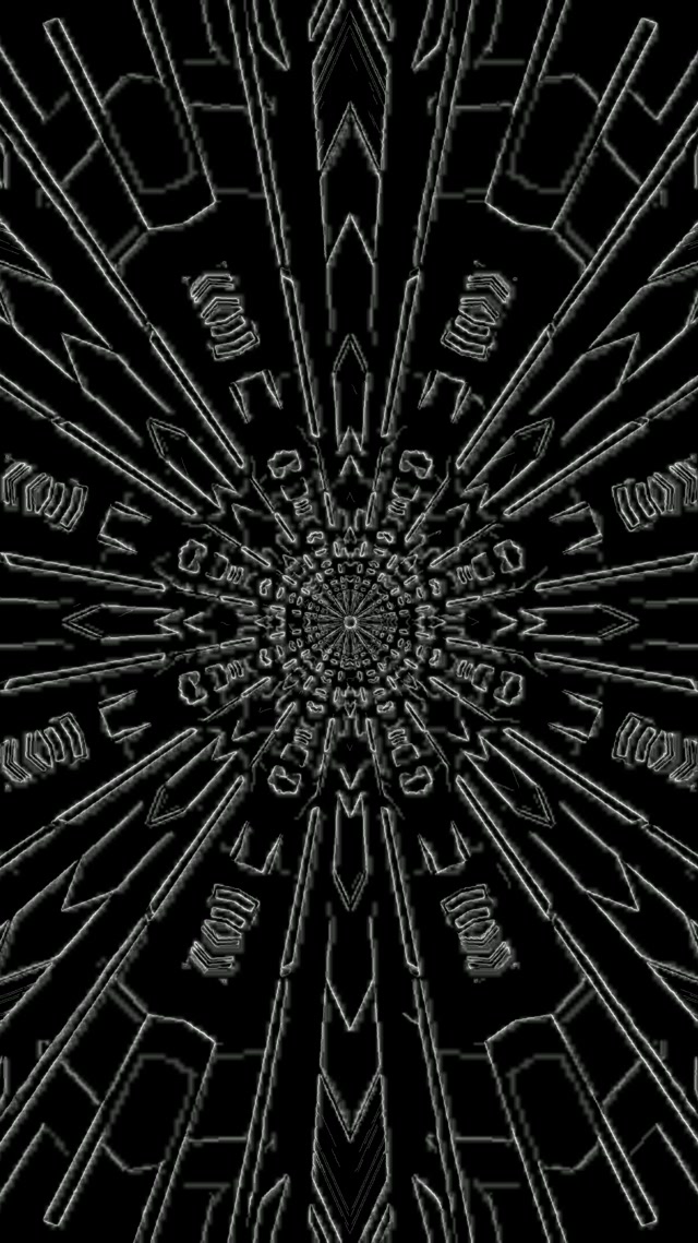 Neon Tunnel Dark Mandala Kaleidoscope Burst Vj Loop 9:16 Reels 60fps Screensaver