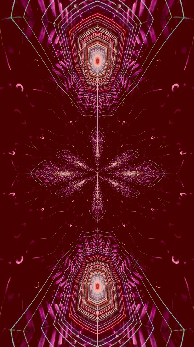 Fractal Mandala Neon Tunnel | 9:16 Reels | 60fps VJ Loop Screensaver