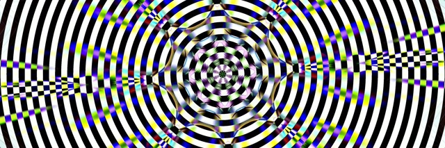 Concentric Neon Tunnel Kaleidoscope Vortex 3:1 Ultrawide 60fps Screensaver