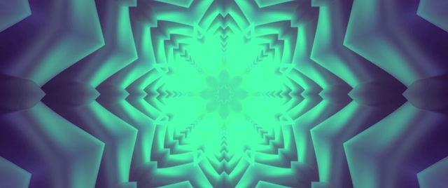 Pulsating Star Neon Tunnel VJ Loop 2.39:1 Cinemascope 60fps Screensaver