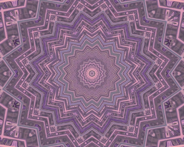 نفق النيون البنفسجي نجمة كاليدوسكوب Vj Loop 5:4 صناعي 60fps حافظة شاشة