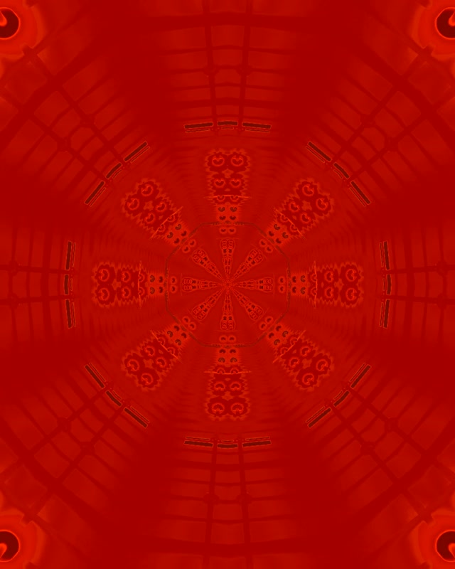 Red Octagon Neon Tunnel Vj Loop 4:5 Instagram 60fps Screensaver
