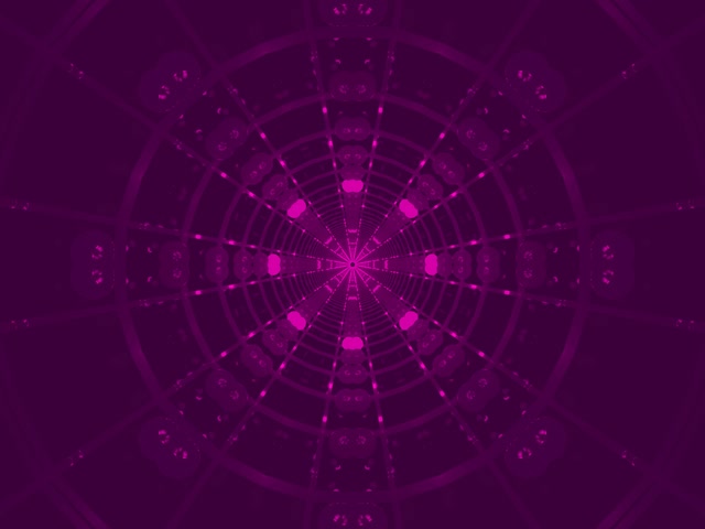 VJ Loop نفق نيون دوامة شبكة بنفسجية 4:3 كلاسيكي 60fps شاشة توقف