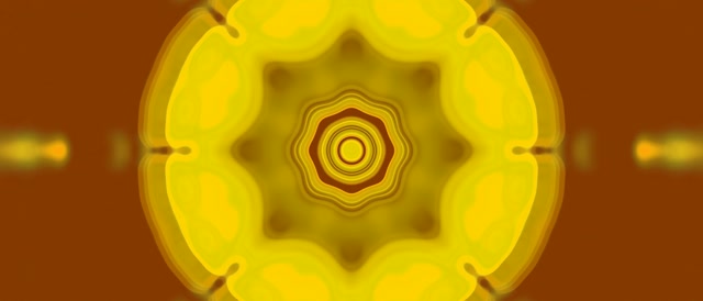 Yellow Neon Tunnel Concentric Circles 21:9 Ultrawide 60fps VJ Loop Screensaver