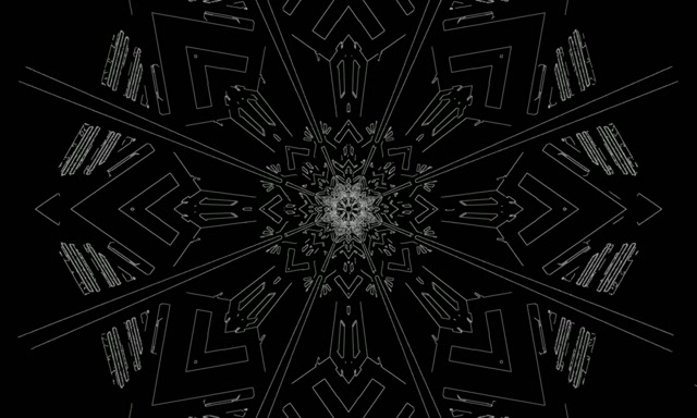 VJ Loop Neon Tunnel Kaleidoscope Burst 5:3 Wide 60fps Screensaver