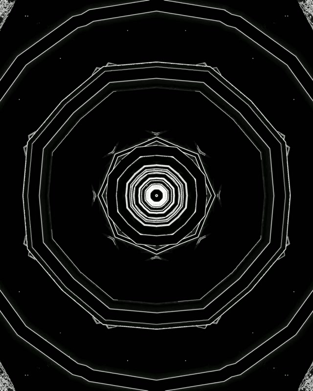 Неонов тунел десетоъгълник вихър VJ Loop 4:5 Instagram 60fps Screensaver