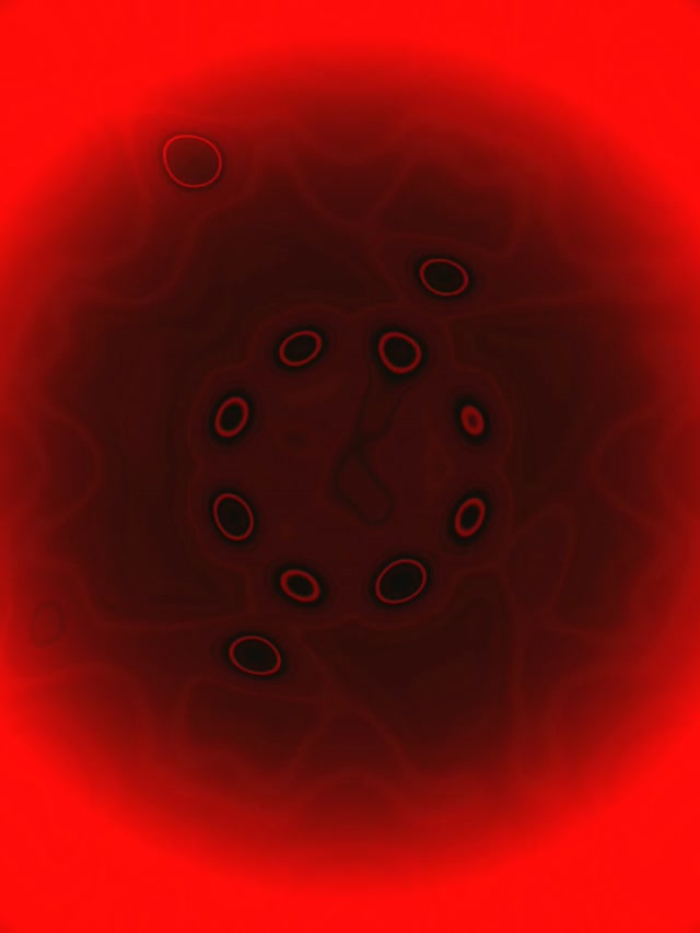 Red Black Mandala Neon Tunnel Vj Loop 3:4 iPad Портрет 60fps Екран Заставка