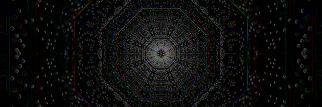 Neon Tunnel Spiraling Vortex Loop 3:1 Ultrawide 60fps VJ Screensaver