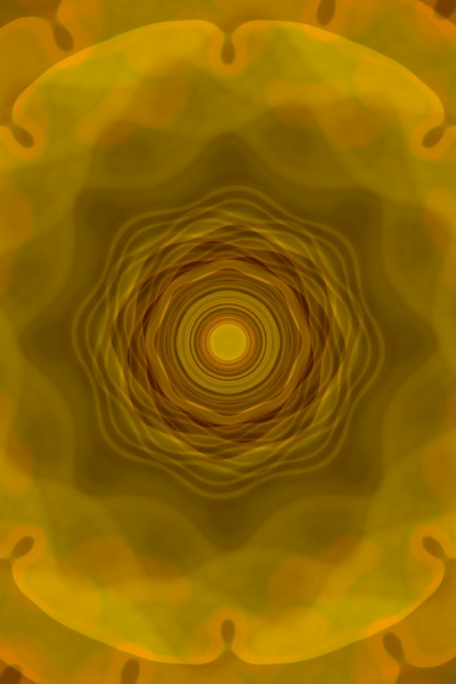 Golden Spiraling Neon Tunnel VJ Loop 9:16 60fps Screensaver Animation