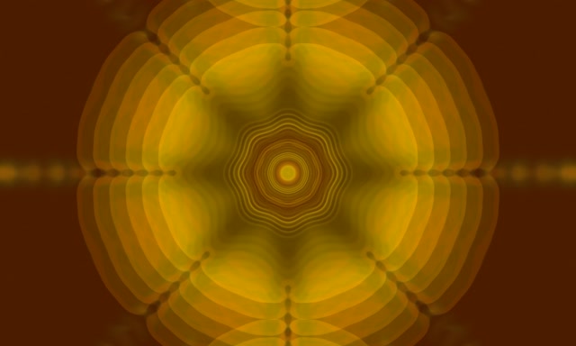 Pulsating Golden Neon Tunnel 5:3 Wide 60fps VJ Loop Screensaver