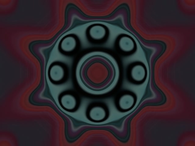 Rotating Neon Tunnel Gear 4:3 Classic 60fps VJ Loop Screensaver