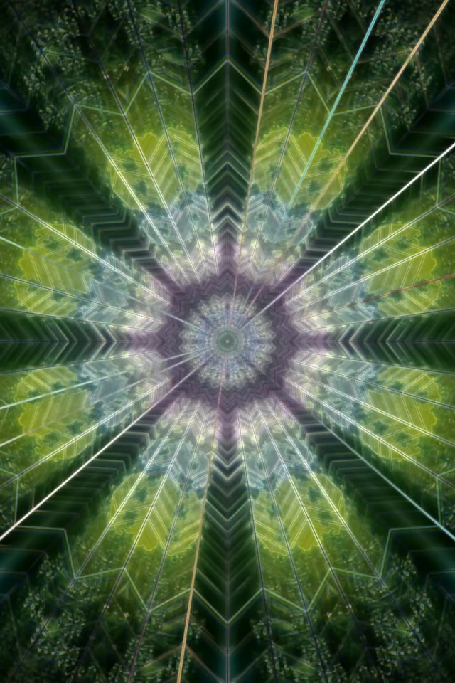 Radiant Kaleidoscope Neon Tunnel | 2:3 Portrait 60fps VJ Loop Screensaver