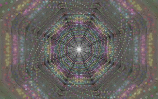 Pulsating Hexagon Neon Tunnel VJ Loop 16:10 MacBook 60fps Screensaver