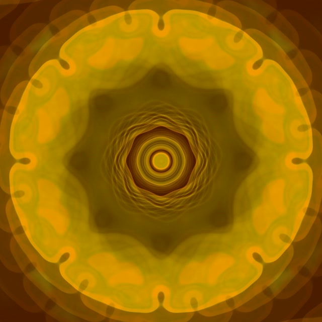 Golden Concentric Neon Tunnel VJ Loop 1:1 Square 60fps Screensaver