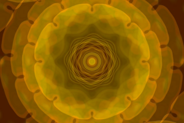 Yellow Concentric Vortex Neon Tunnel VJ Loop 3:2 60fps Screensaver Animation