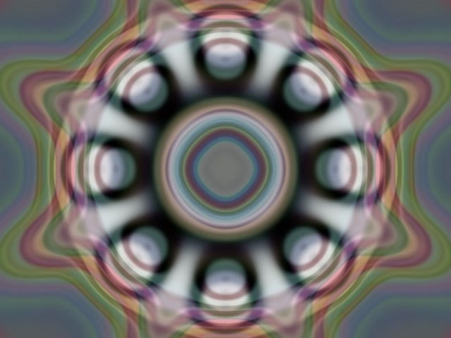 Pulsating Neon Tunnel Kaleidoscope 4:3 Classic 60fps VJ Loop Screensaver