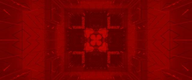 Red Neon Tunnel Pulsating Cross Vortex 2.39:1 Cinemascope 60fps Screensaver VJ Loop