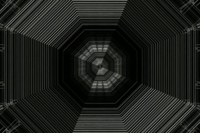 Octagonal Neon Tunnel VJ Loop 60fps 3:2 Screensaver Motion Background