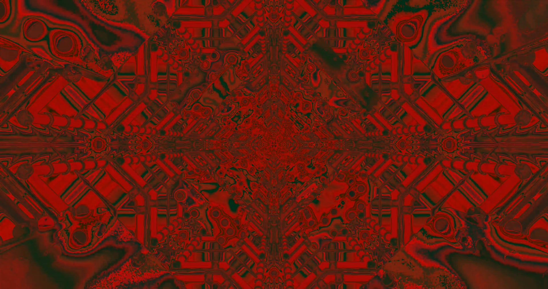 Túnel de Neó Vermell Fractal Protector de Pantalla 4K UHD 60fps VJ Loop