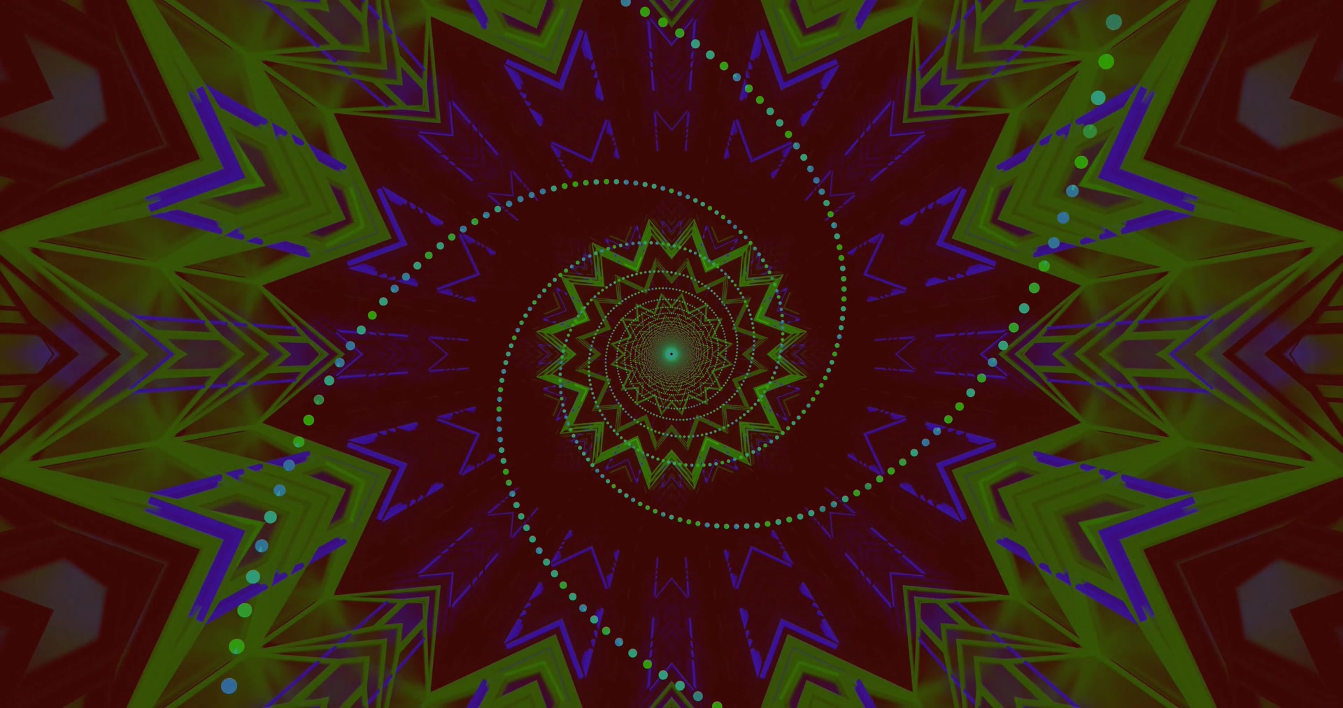 Protector de Pantalla Mandala Túnel de Neó 4K UHD 60fps VJ Loop