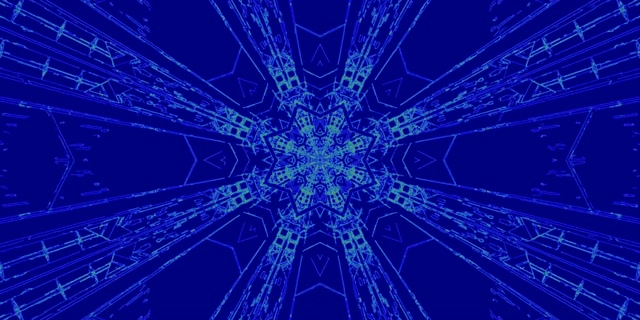 Túnel de Neó Blau Floc de Neu Estalviapantalles 2:1 Univisium 60fps VJ Loop