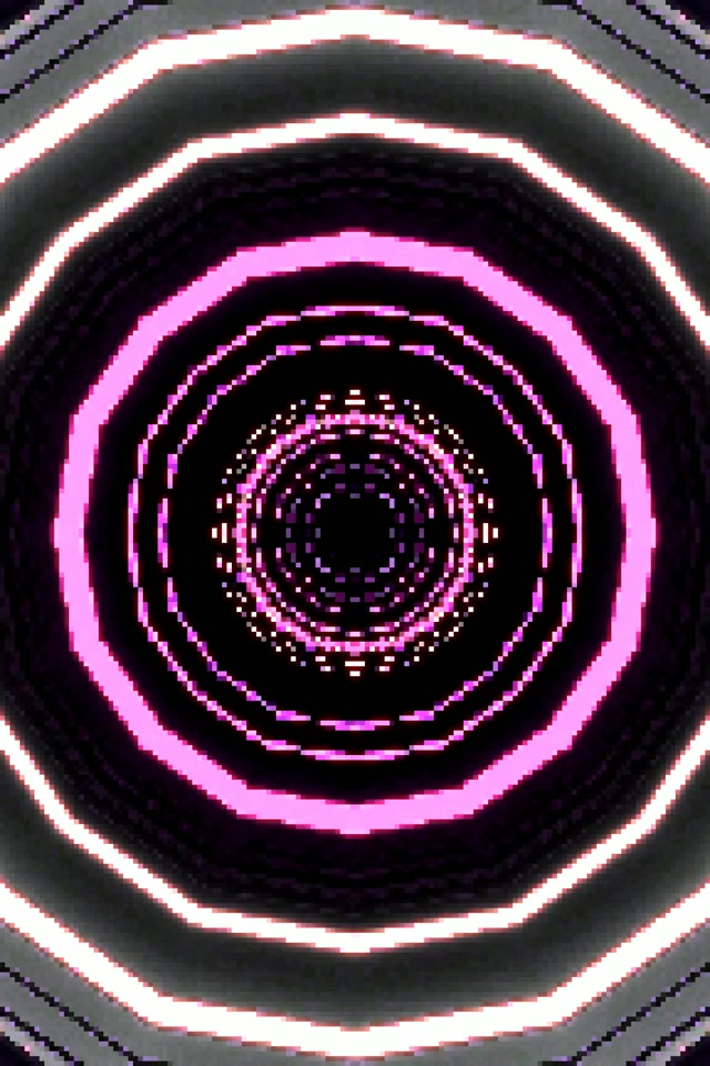 Túnel Neó Rosa Porpra Vòrtex Octàgon 2:3 Photo Portrait 60fps Estalvi de pantalla VJ Loop
