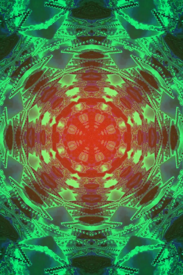 Túnel de Neó Fractal Calidoscopi Explosió 2:3 Photo Portrait 60fps Estalvi de Pantalla VJ Loop