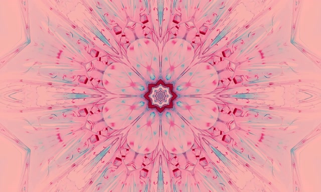 Túnel de Neó Calidoscopi Rosa Floració 5:3 Wide 60fps Protector de pantalla VJ Loop