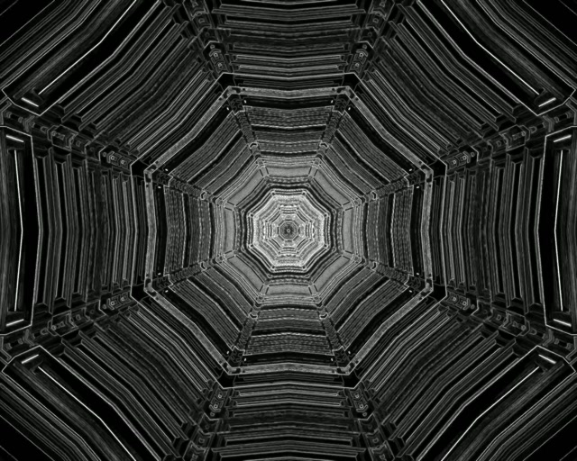 Túnel de Neó Vòrtex Octàgon VJ Loop 60fps 5:4 Industrial Protector de Pantalla