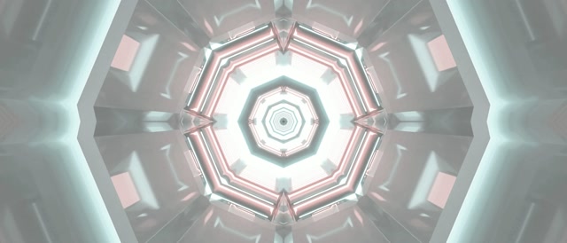 Túnel de Neó Octàgon Vòrtex VJLoops 21:9 Ultraample 60fps Protector de Pantalla