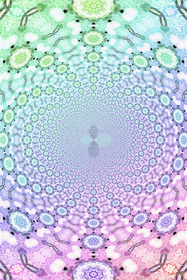 Túnel de Neó Vòrtex Mandala Fractal 2:3 Foto Vertical 60fps Protector de Pantalla Vj Loop