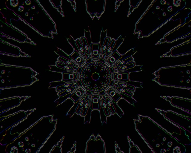 Radiant Neon Tunnel VJ Loop 5:4 Industrial 60fps Screensaver Kaleidoscope