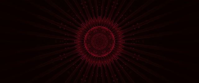 Túnel de Neó Explosió Mandala Carmesí VJLoops 2.39:1 Cinemascope 60fps Protector de Pantalla