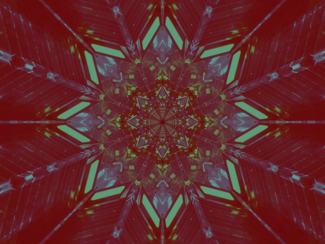 Túnel de Neó Explosió Caleidoscopi Estrella VJ Loop 4:3 Classic 60fps Protector de Pantalla