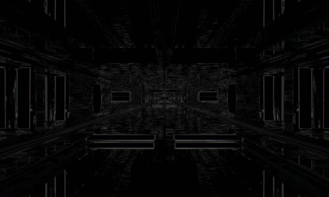Neon Tunnel Symmetric Grid Vortex 5:3 Wide 60fps Screensaver VJ Loop