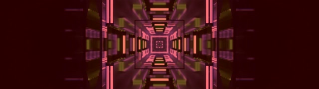Neon Tunnel Pink Pixel Vortex VJ Loop 60fps Screensaver 32:9 Super Ultrawide