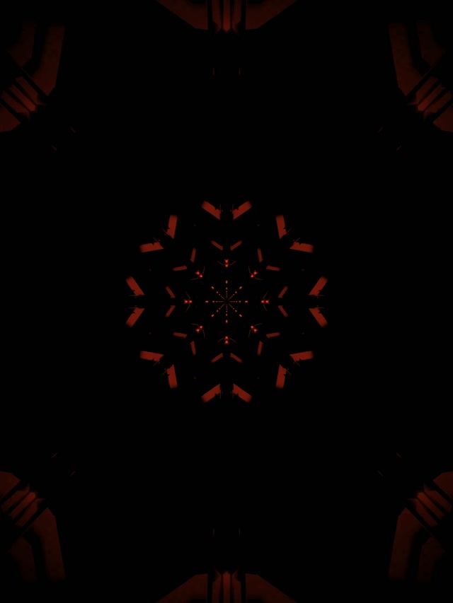 Floc de Neu Vermell Túnel de Neó VJ Loop 3:4 iPad Portrait 60fps Estalviapantalles