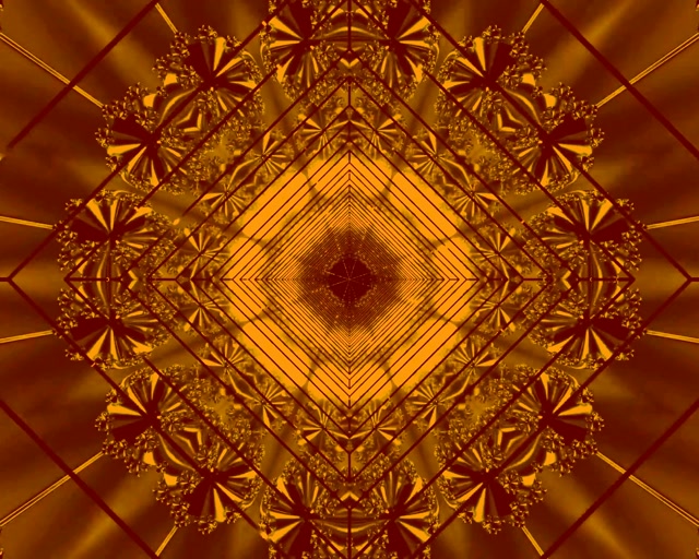 Túnel Neó Fractal Daurat Protector de Pantalla 5:4 Industrial 60fps VJ Loop