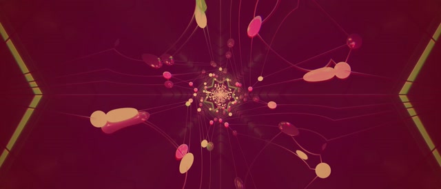 Túnel de Neó Vòrtex d'Orbes Lluminoses VJLoops 21:9 Ultraample 60fps Protector de Pantalla