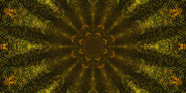 Calidoscopi Fractal Daurat Túnel de Neó VJLoops 2:1 Univisium 60fps Protector de Pantalla