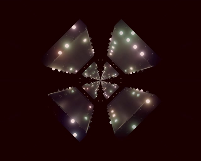 Túnel de Neó Flor Caleidoscopi VJ Loop 5:4 Industrial 60fps Estalvi de pantalla